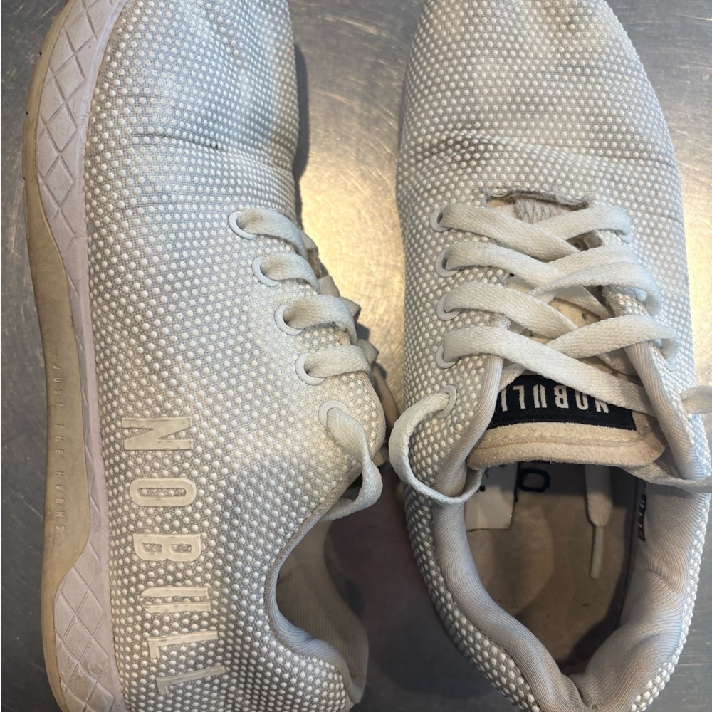 NOBULL Just The Horns White Camo Training Sneakers Size 8 Women’s